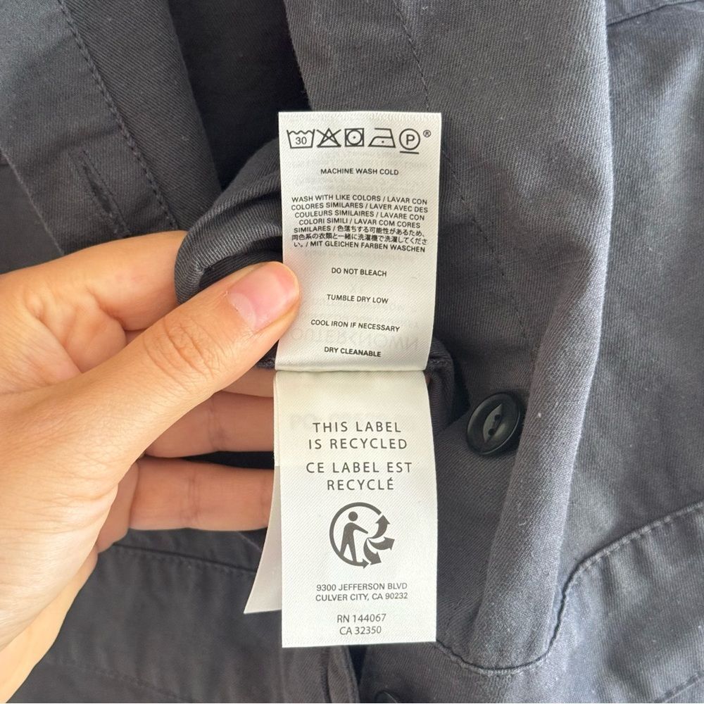 NWT Outerknown S.E.A. Jumpsuit Storm XL - Picture 9 of 9
